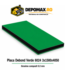 Placa BOND Verde 6024 3mm, 1500x4050mm, aluminiu 0.2mm